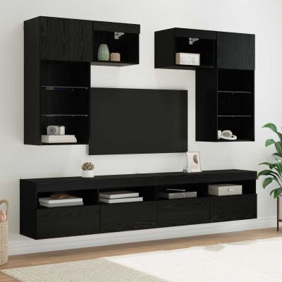 vidaXL TV nástenne jednotky 6 pcs 100 x 30 x 40 cm Remeselný dub