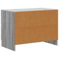 vidaXL Nočný stolík Sivá sonoma 62 x 34,5 x 44,5 cm Kompozitné drevo