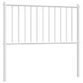vidaXL Kovové náhradné čelo postele biele 90 cm