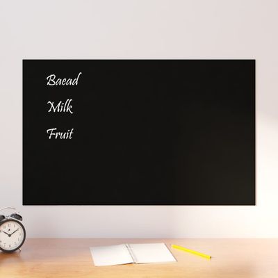 vidaXL Nástenná magnetická tabuľa čierna 80x50 cm tvrdené sklo