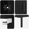 vidaXL Highboard Čierny dub 69,5 x 34 x 180 cm Kompozitné drevo