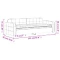 vidaXL Denná posteľ s matracom žltá 80x200 cm zamat