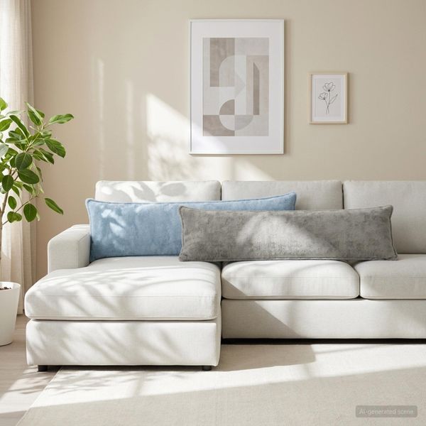 vidaXL Poťah na podložku 2 ks HOUTEN Svetlomodrá 40 x 145 cm