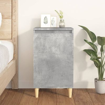 vidaXL Nočný stolík betónovo sivý 40x35x70 cm spracované drevo