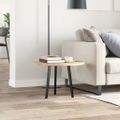vidaXL Stolová doska okrúhla Ø60x2 cm akáciový masív