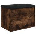 vidaXL Úložná lavička dymový dub 62x42x45 cm kompozitné drevo