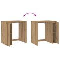 vidaXL Kabinet na práčku s úložiskom Remeselný dub 87 x 60 x 89 cm