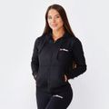 Dámska mikina Zipper Hoodie Black - GymBeam, veľkosť S, 65% bavlna, 35% polyester