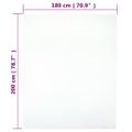 vidaXL Priliehavé prestieradlo Jersey biele 180x200 cm bavlna