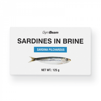 Sardinky vo vlastnej šťave - GymBeam, 125 g