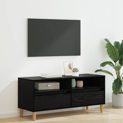 vidaXL TV skrinka Čierny dub 100 x 34,5 x 44,5 cm Kompozitné drevo