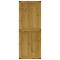 vidaXL Dvere do stodoly CORONA 70x210 cm masívna borovica