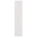 vidaXL Knižnica/deliaca stena biela 100x30x135,5 cm masívna borovica