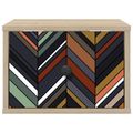 vidaXL Nástenná nočná skrinka OMMEN 2 ks Dub sonoma 36 x 33 x 25 cm