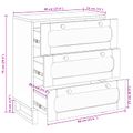vidaXL Servírovacia skriňa 60 x 33 x 75 cm Masívne mango drevo Hnedá