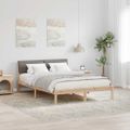 vidaXL Rám postele Hnedá a taupe 160 x 200 cm Borovicový masív