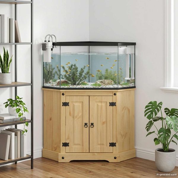 vidaXL Stojan na akvárium CORONA Hnedá 70 x 70 x 73 cm 300 kg