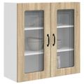 vidaXL Dvierka na umývačku Kalmar Sonoma dub 80 x 31 x 80 cm
