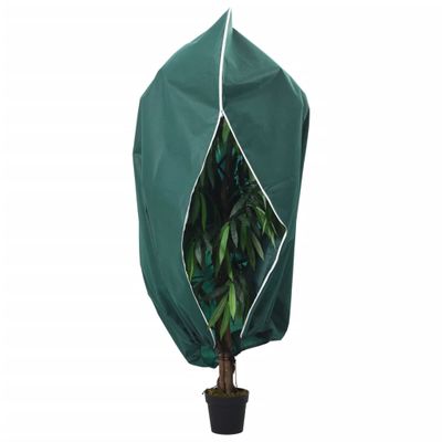 vidaXL Ochranný flísový kryt na rastliny so zipsom 70 g/m² 3,14x2,5 m