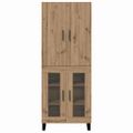 vidaXL Highboard 2 ks Remeselný dub 69,5 x 34 x 180 cm