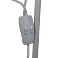 vidaXL Stojanová lampa, sivá