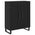 vidaXL Highboard 2 ks Čierny dub 69,5 x 34 x 180 cm Kompozitné drevo