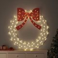 vidaXL Veniec 150 LED Teplá biela 120 cm Akryl