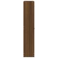 vidaXL Botník Hnedý dub 59x17x81 cm spracované drevo