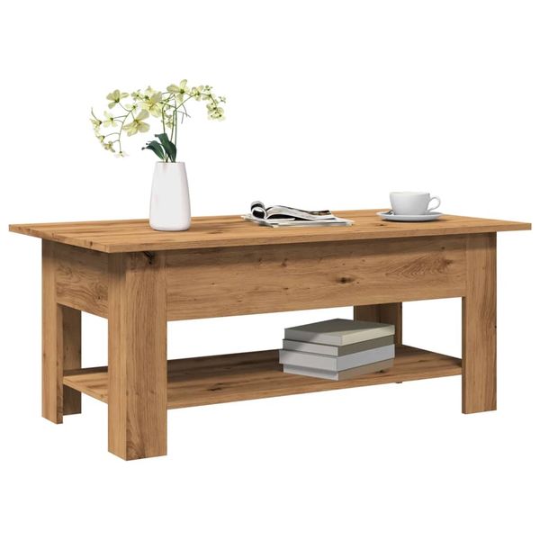 vidaXL Konferenčný stolík dub artisan 105x55x42 cm kompozitné drevo