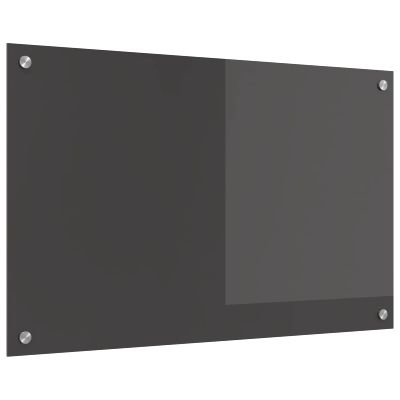 vidaXL Kuchynský obklad Tmavo šedá 80 x 50 cm tvrdené sklo