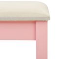 vidaXL Toaletný stolík so stoličkou ružový 65x36x128 cm drevo paulovnie MDF