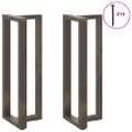 vidaXL Nohy barového stola v tvare T, 2 ks, čierne, 40x35x(110-111) cm, oceľové