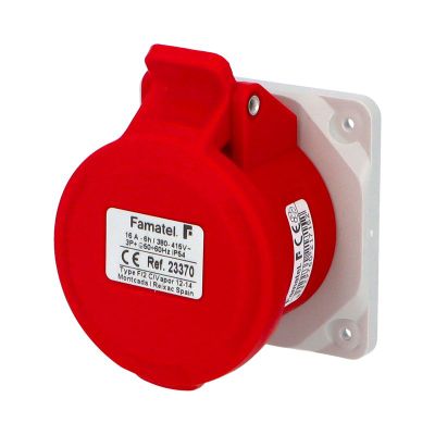 Zásuvka vstavaná 23370 IP54/400V/16A/4P 6h, priama - SpeedPRO
