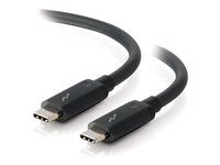 USB C Thunderbolt 3 Cable - 100W Power Delivery - 20Gbps - Black - M/M - Kábel Thunderbolt - USB-C (M) do USB-C (M) - USB 3.1 Gen 2 / Thunderbolt 3 / DisplayPort - 91.4 cm - podporuje 4K - čierna