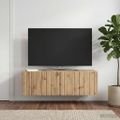 vidaXL Nástenná TV skrinka 98 x 31 x 30 cm Dub artisan