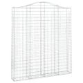 vidaXL Oblúkové gabionové koše 15 ks 200x30x220/240cm pozinkov. železo