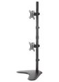 Neomounts FPMA-D550DDVBLACK/Držák displeje/na stůl/10-32"/stojan/VESA 100X100/nosn. 2x6kg/2 displeje vert/černý Stojan, VESA, stolní, pro 2 ploché monitory nad sebou, úhloprícka 10"-32", náklon 90°, otácení 180°, rotace 360°, nosnost 12kg, c