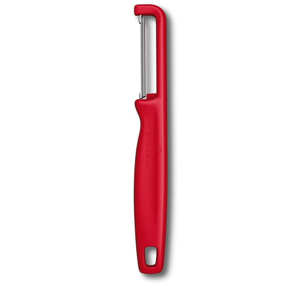 Victorinox 6.0943.1 Iota Peeler škrabka, zúbkované ostrie, červená