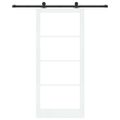 vidaXL Posuvné dvere ORKDAL 93 x 211 cm Biela a čierna