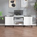 vidaXL Skrinka na platne biela 121x38x48 cm kompozitné drevo