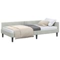 vidaXL Rohový rám postele Svetlosivá 80 cm x 200 cm Zamat