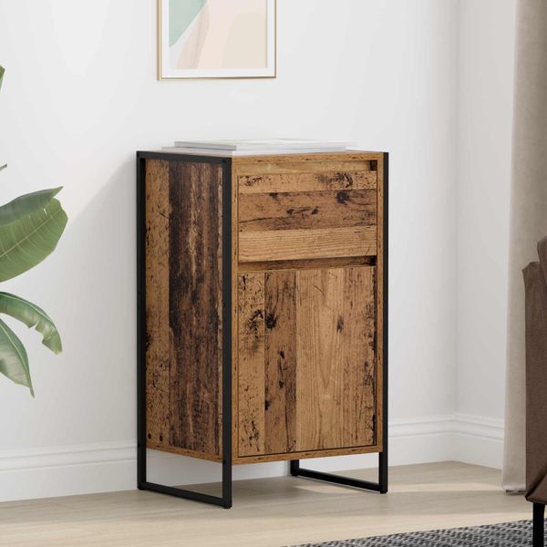 vidaXL Servírovacia skriňa so zásuvkou Staré drevo 43 x 36 x 75,5 cm