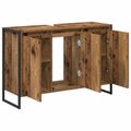 vidaXL Kúpeľňová skriňa Staré drevo 90 x 30 x 60 cm Kompozitné drevo