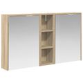 vidaXL Set kabinetov do kúpeľne 3 ks 106 x 16 x 62,5 cm