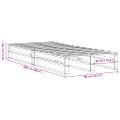 vidaXL Posteľ bez matraca 90x200 cm masívna borovica