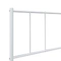 vidaXL Kovový rám postele s čelom biely 80x200 cm