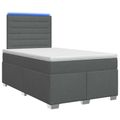 vidaXL Posteľ boxspring s matracom Tmavosivá 120 x 190 cm Látka