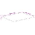 vidaXL Stolová doska 110x80x2,5 cm živý okraj masívne mango