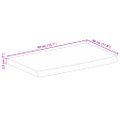 vidaXL Stolová doska živá hrana 40x30x2,5 cm masívne mango