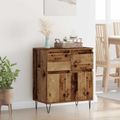 vidaXL Servírovacia skriňa Staré drevo 60 x 35 x 70 cm